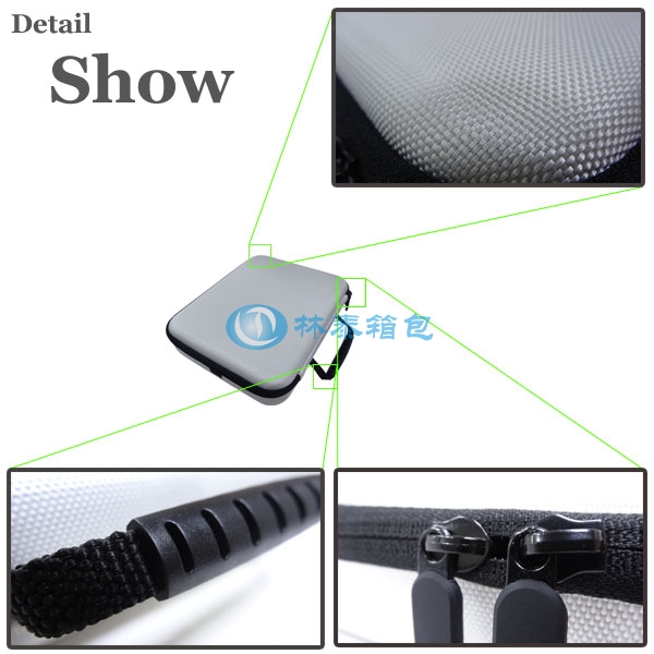 （非標(biāo)準(zhǔn)大號）銀色 EVA相機包拉牌把手細節(jié)